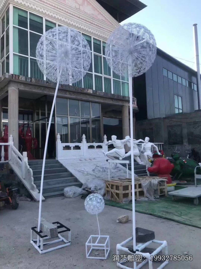 广场不锈钢蒲公英雕塑 广场不锈钢蒲公英雕塑