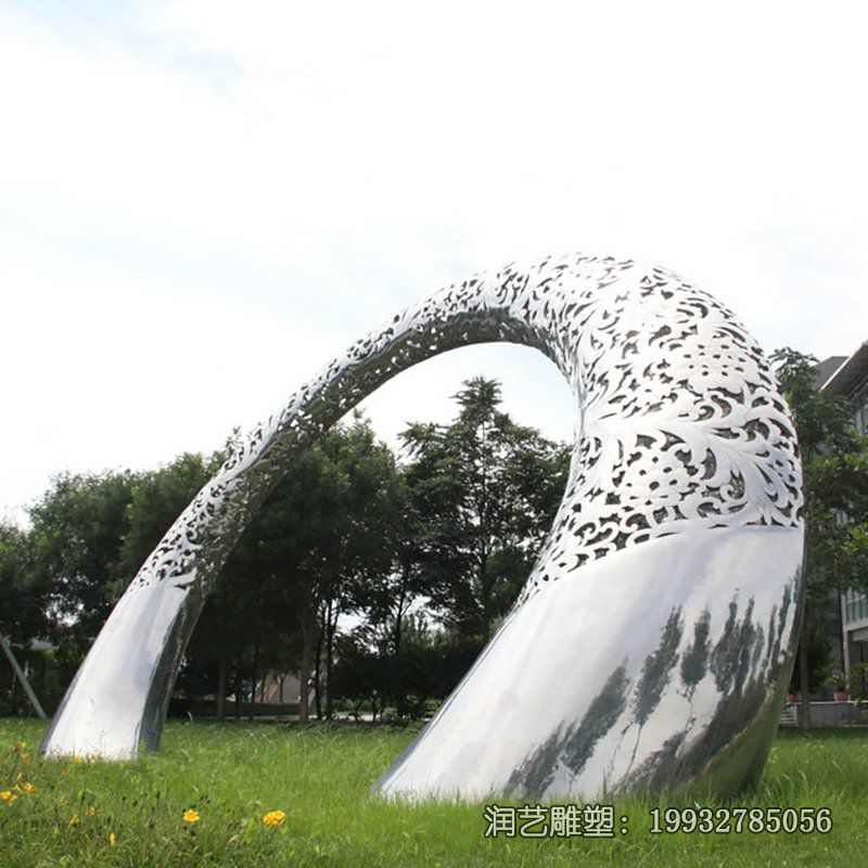 广场不锈钢拱门雕塑 广场不锈钢拱门雕塑