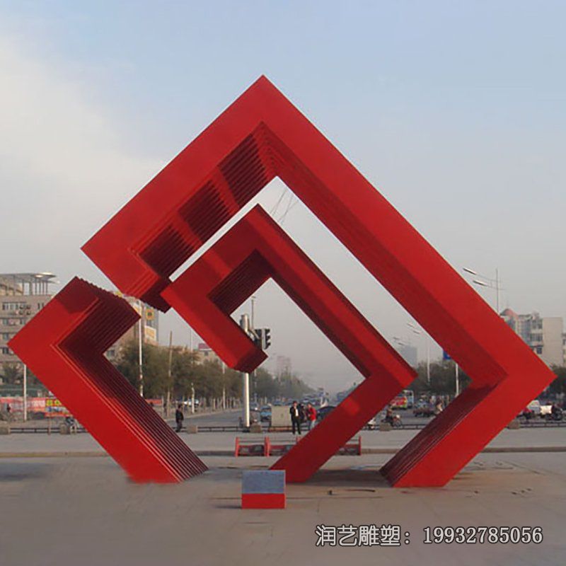 景区不锈钢抽象景观雕塑 景区不锈钢抽象景观雕塑