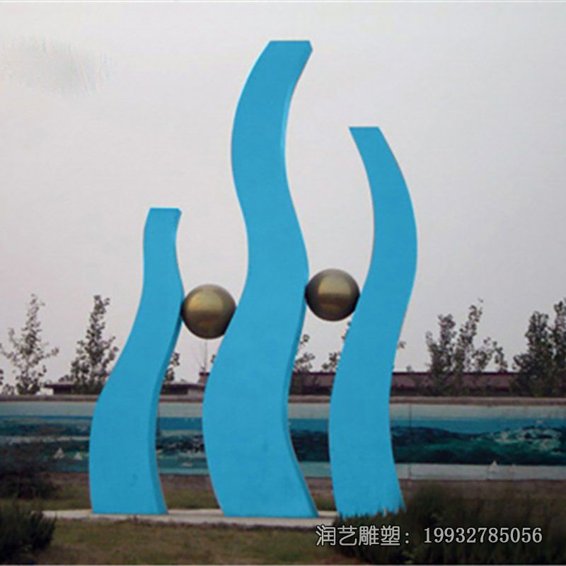 草坪不锈钢水滴雕塑 草坪不锈钢水滴雕塑