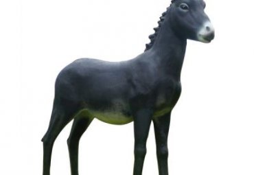 医院玻璃钢驴雕塑