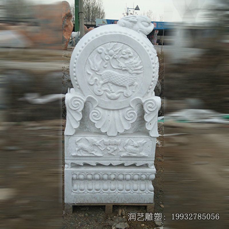 酒店门口汉白玉门墩石雕 酒店门口汉白玉门墩石雕