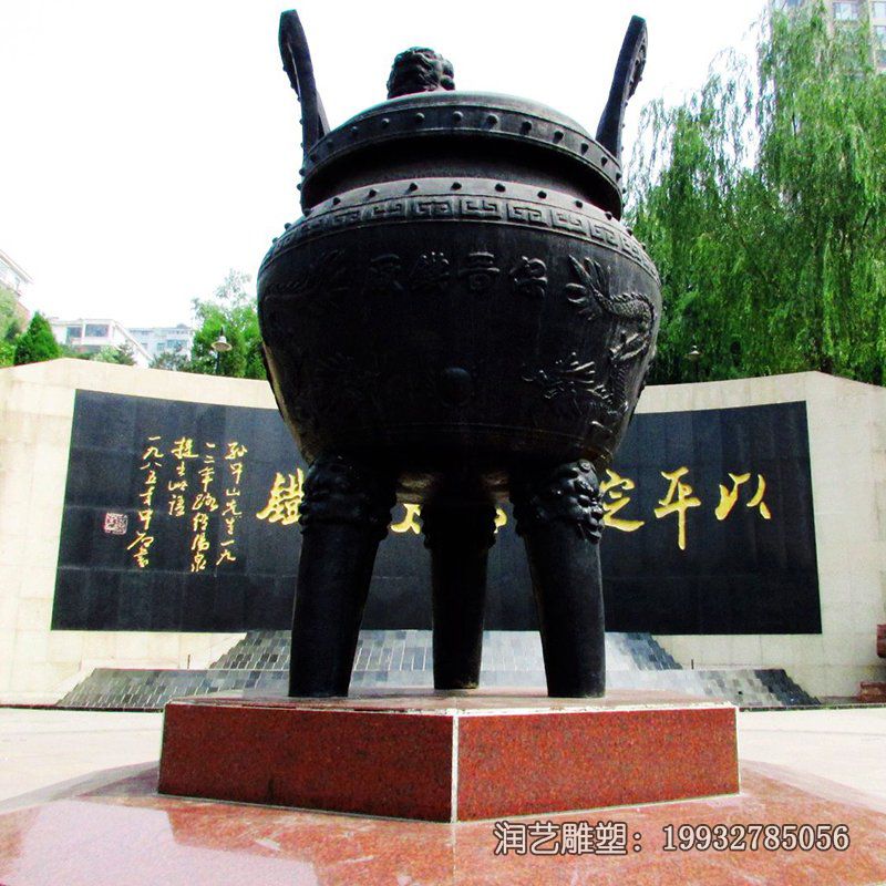 景区香炉景观铜雕 景区香炉景观铜雕