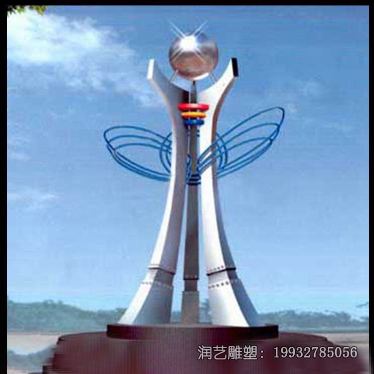 商场不锈钢大型标志雕塑 商场不锈钢大型标志雕塑