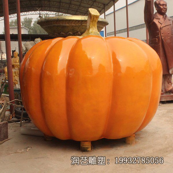 景区玻璃钢南瓜景观雕塑 景区玻璃钢南瓜景观雕塑
