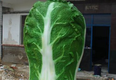公园玻璃钢白菜景观雕塑