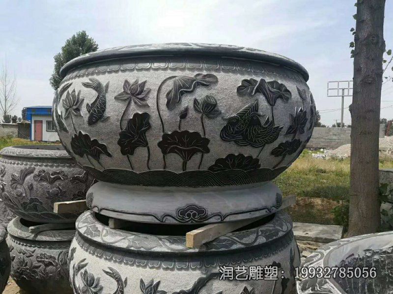 城市鱼缸景观石雕 城市鱼缸景观石雕