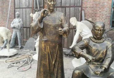 企业中医人物铜雕