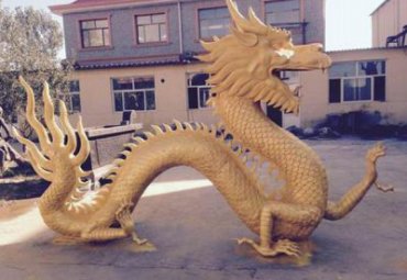 广场龙动物铜雕