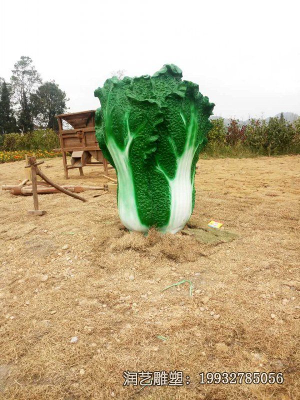 企业玻璃钢白菜景观雕塑 企业玻璃钢白菜景观雕塑