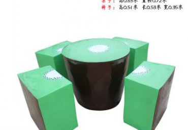 游乐场玻璃钢座椅景观雕塑