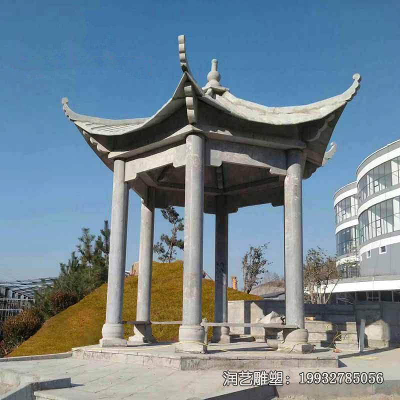 广场大理石凉亭景观石雕 广场大理石凉亭景观石雕
