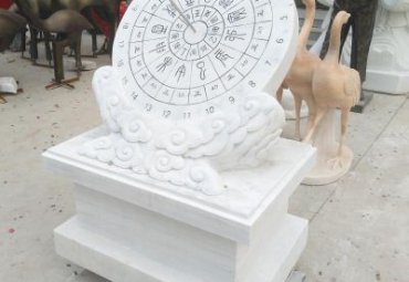 城市汉白玉日晷景观石雕