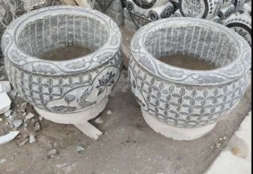 医院大理石水缸景观石雕