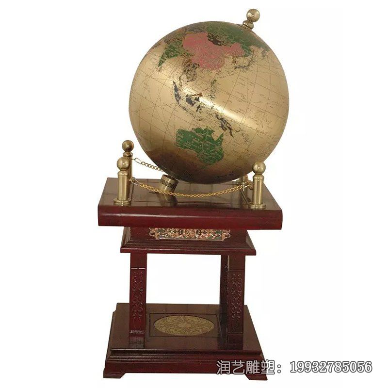 草坪不锈钢地球仪雕塑 草坪不锈钢地球仪雕塑