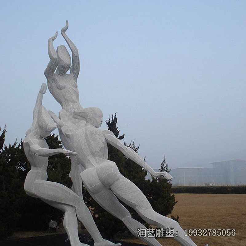 商场不锈钢运动抽象雕塑 商场不锈钢运动抽象雕塑