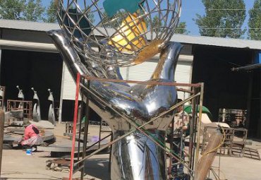 城市不锈钢地球景观雕塑