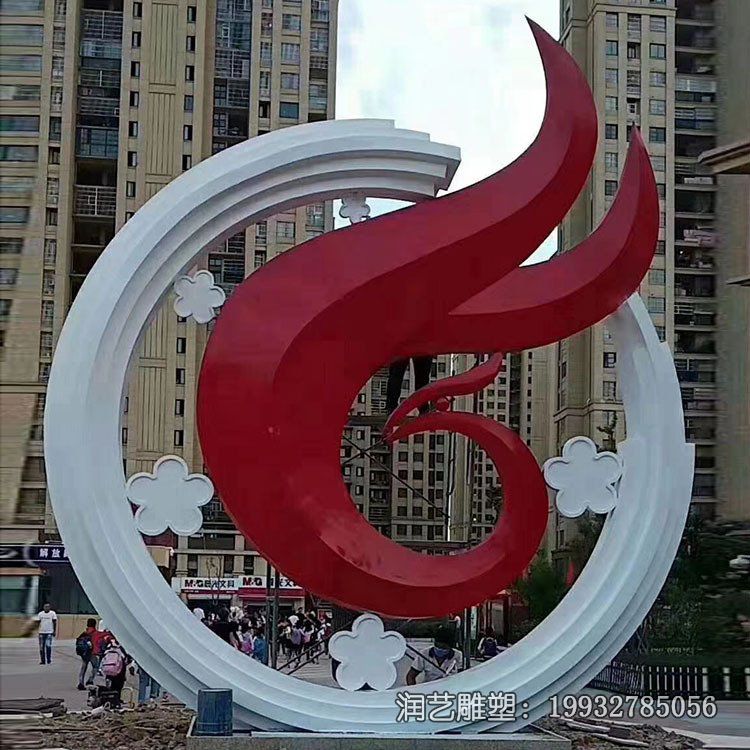 酒店不锈钢凤凰雕塑 酒店不锈钢凤凰雕塑