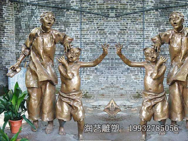 学校母子人物铜雕 学校母子人物铜雕
