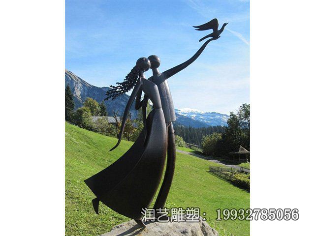 景区情侣人物铜雕 景区情侣人物铜雕