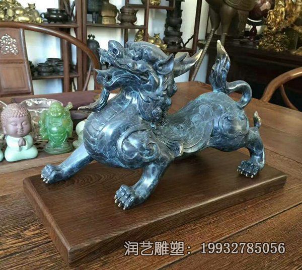 公园貔貅动物铜雕 公园貔貅动物铜雕