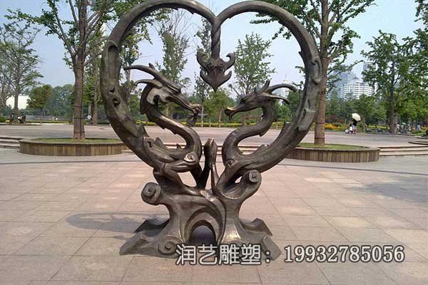 企业抽象龙动物铜雕 企业抽象龙动物铜雕