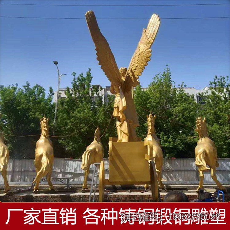 广场阿波罗战车景观铜雕 广场阿波罗战车景观铜雕