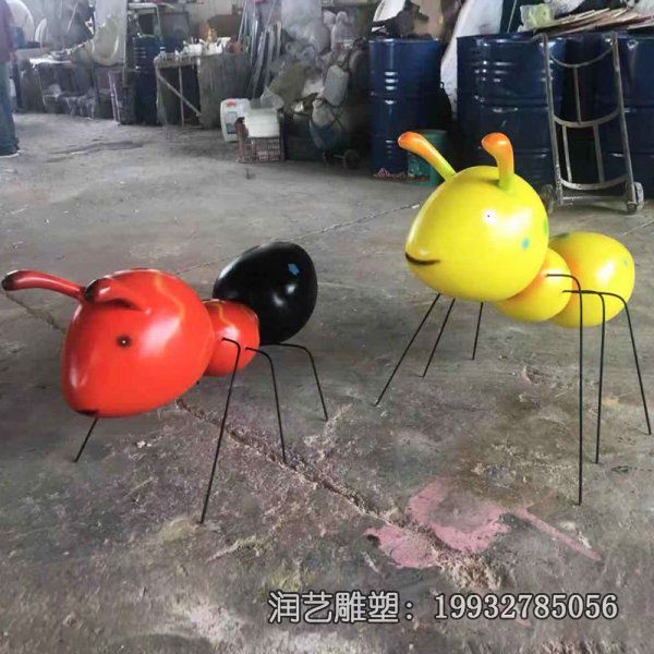 酒店玻璃钢蚂蚁动物雕塑 酒店玻璃钢蚂蚁动物雕塑