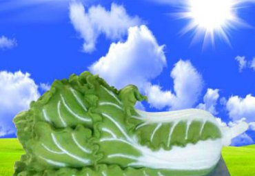 广场玻璃钢白菜景观雕塑