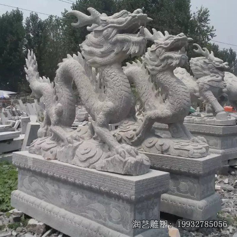 广场龙动物石雕 广场龙动物石雕