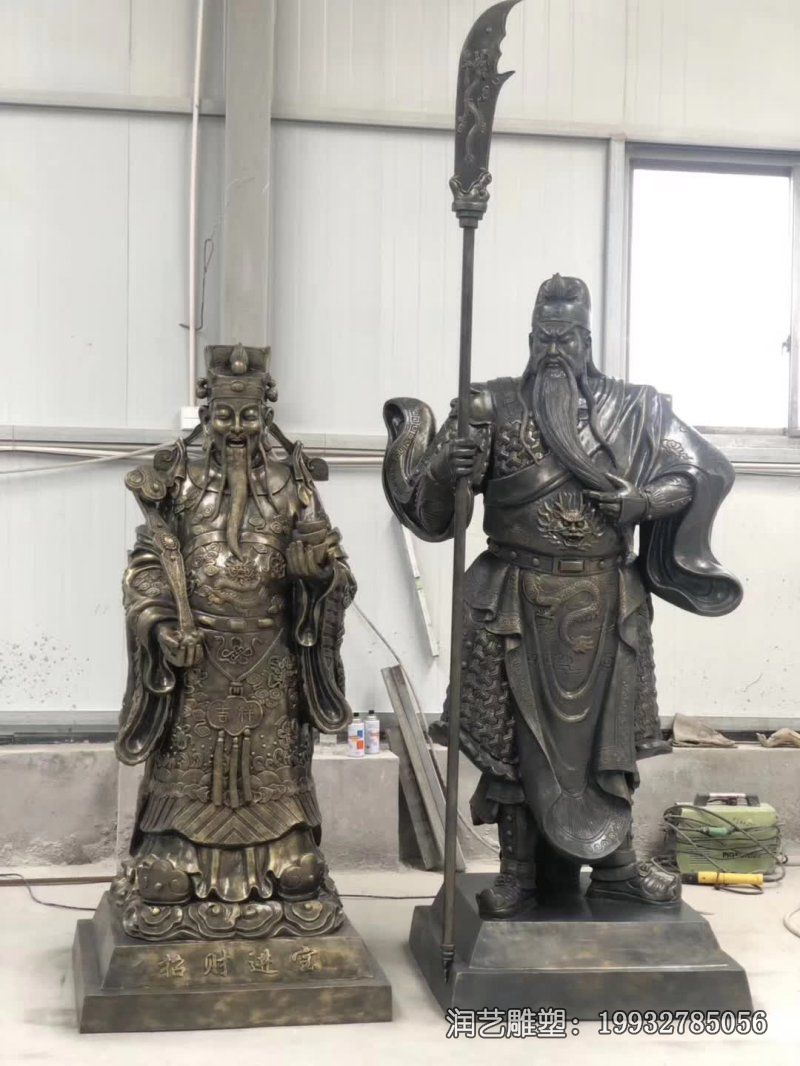 草坪关公人物铜雕 草坪关公人物铜雕
