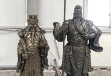 草坪关公人物铜雕