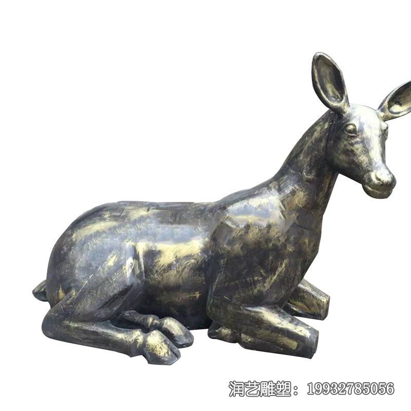 景区鹿动物铜雕 景区鹿动物铜雕