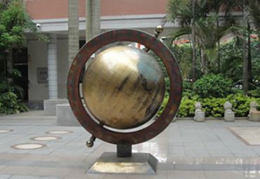 城市地球仪景观铜雕