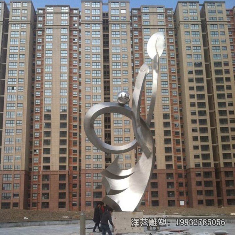 城市不锈钢抽象景观雕塑 城市不锈钢抽象景观雕塑