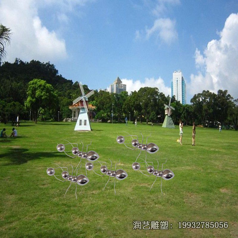 学校不锈钢蚂蚁动物雕塑 学校不锈钢蚂蚁动物雕塑