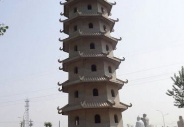 城市塔景观石雕