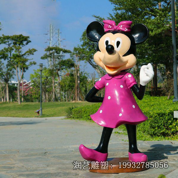 游乐场玻璃钢米奇雕塑 游乐场玻璃钢米奇雕塑