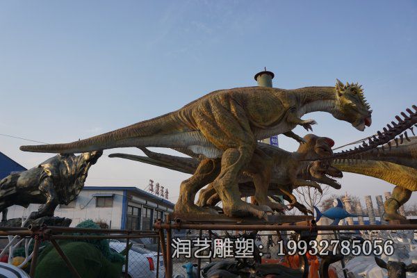 企业玻璃钢恐龙动物雕塑 企业玻璃钢恐龙动物雕塑