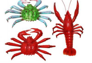 商场玻璃钢海洋生物雕塑