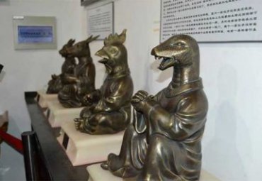 企业十二生肖动物铜雕