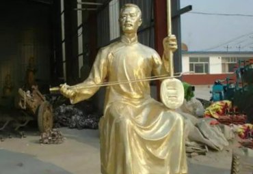 商业街二胡演奏铜雕
