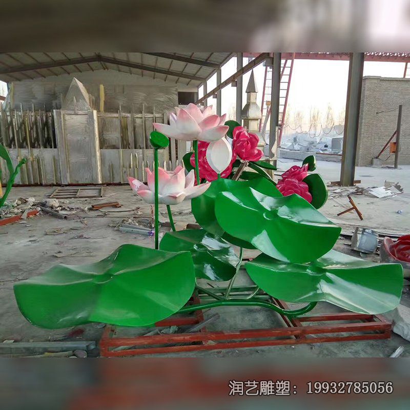 公园不锈钢荷叶景观雕塑 公园不锈钢荷叶景观雕塑