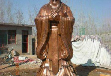 学校孔子人物铜雕
