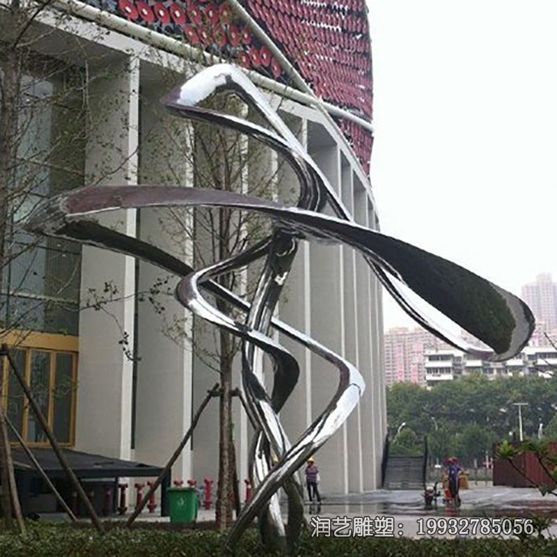 商场不锈钢抽象景观雕塑 商场不锈钢抽象景观雕塑
