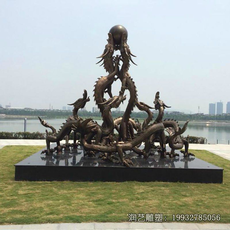 草坪不锈钢龙动物雕塑 草坪不锈钢龙动物雕塑