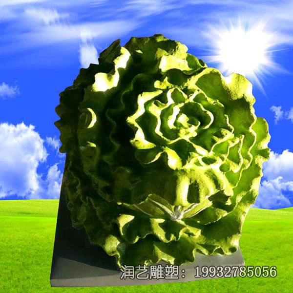 企业玻璃钢白菜景观雕塑 企业玻璃钢白菜景观雕塑