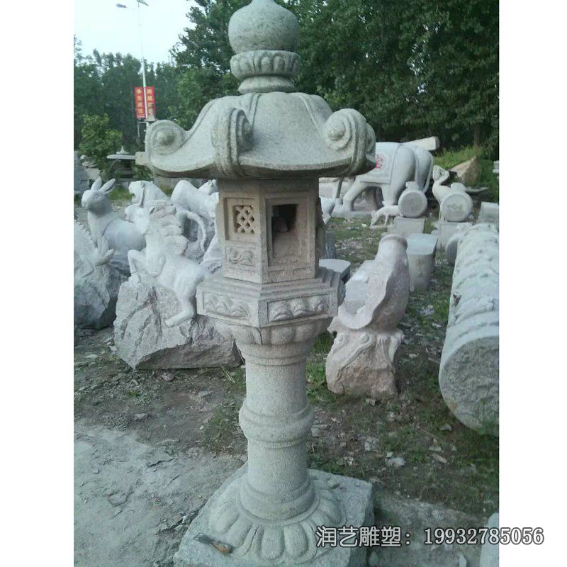 游乐场灯景观石雕 游乐场灯景观石雕