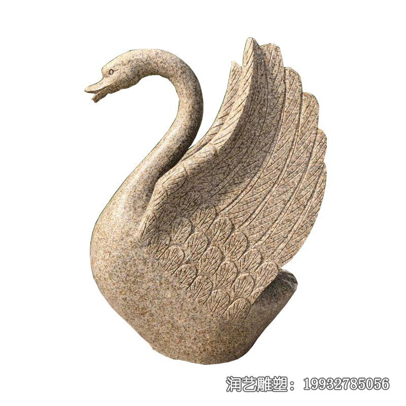 企业天鹅动物石雕 企业天鹅动物石雕