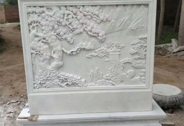 酒店影壁景观石雕